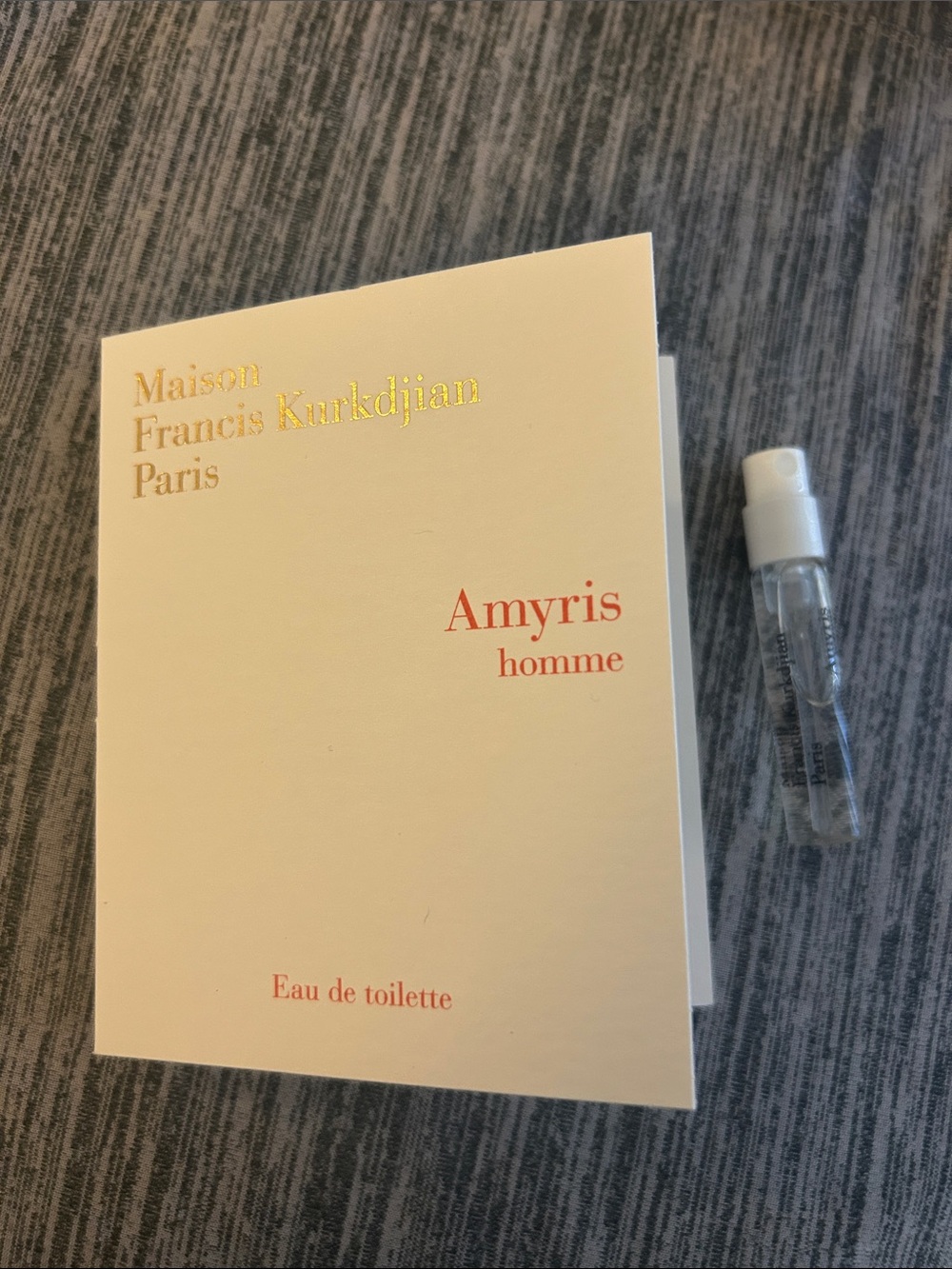 Maison Francis Kurkdjian 1-Mini Amyris Homme  EDT 2 ml / Made in France